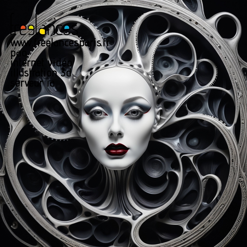 Pao mise en page internet vidéo illustration 3d serveur IA générative AI freelance paris studio de création magazines uftpth50